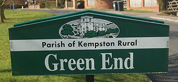 Green End sign March 2012